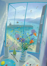 Canns Down Press Window in St Ives Card